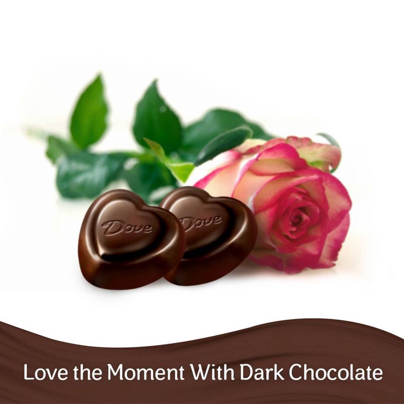 slide 3 of 9, Dove Chocolate Dove Promises Dark Chocolate Valentine's Day Candy Hearts Gift Bag - 8.87oz, 8.87 oz