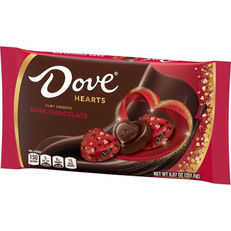 slide 9 of 9, Dove Chocolate Dove Promises Dark Chocolate Valentine's Day Candy Hearts Gift Bag - 8.87oz, 8.87 oz