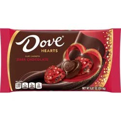 Dove Chocolate Dove Promises Dark Chocolate Valentine's Day Candy Hearts Gift Bag - 8.87oz