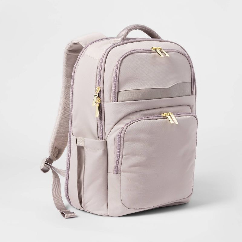 slide 1 of 8, Signature Day Trip Backpack Taupe - Open Story™, 1 ct