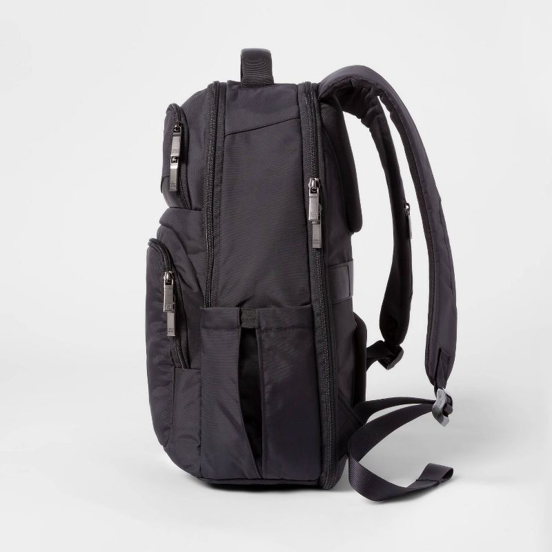 slide 3 of 8, Signature Day Trip Backpack Black - Open Story™, 1 ct