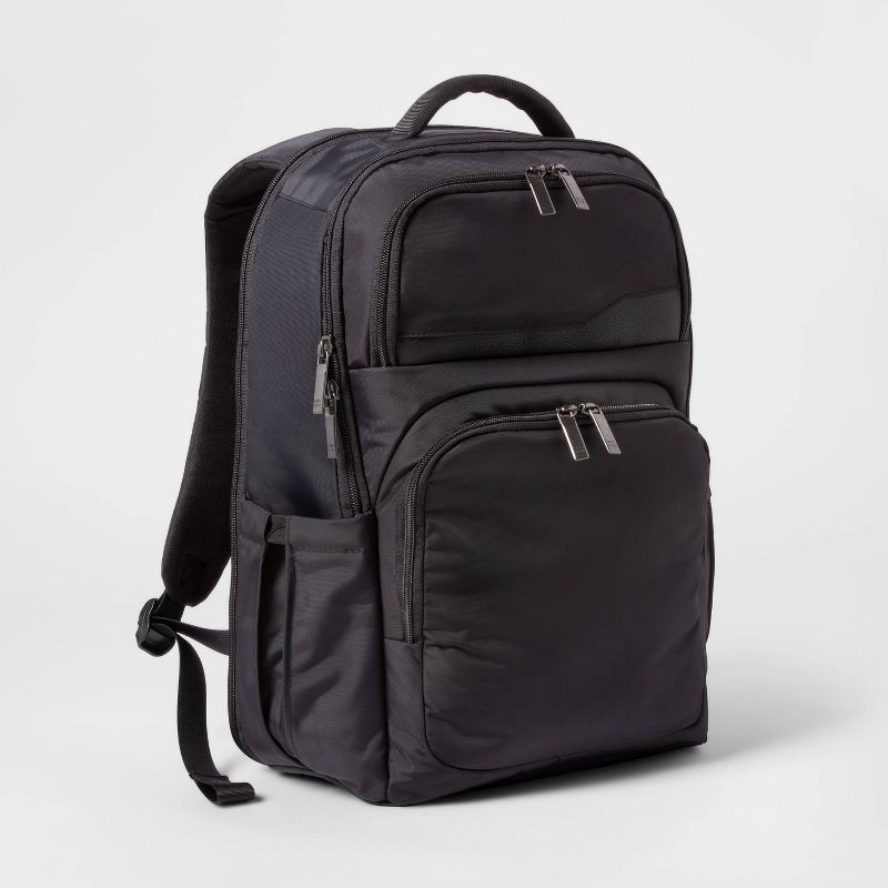 slide 1 of 8, Signature Day Trip Backpack Black - Open Story™, 1 ct