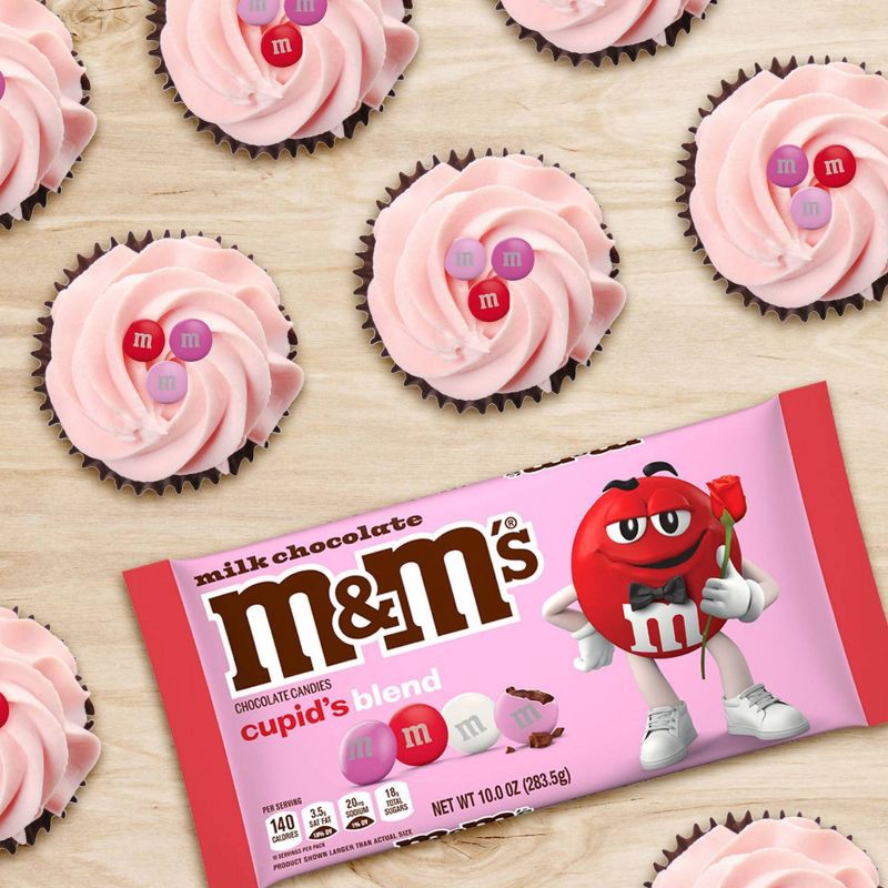 slide 3 of 11, M&M's Valentine's Cupid's Mix Milk Chocolate Red, Pink, and White Candies - 10.0oz, 10 oz