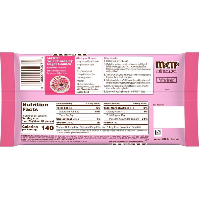slide 9 of 11, M&M's Valentine's Cupid's Mix Milk Chocolate Red, Pink, and White Candies - 10.0oz, 10 oz
