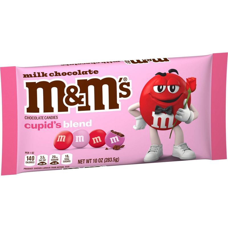 slide 10 of 11, M&M's Valentine's Cupid's Mix Milk Chocolate Red, Pink, and White Candies - 10.0oz, 10 oz