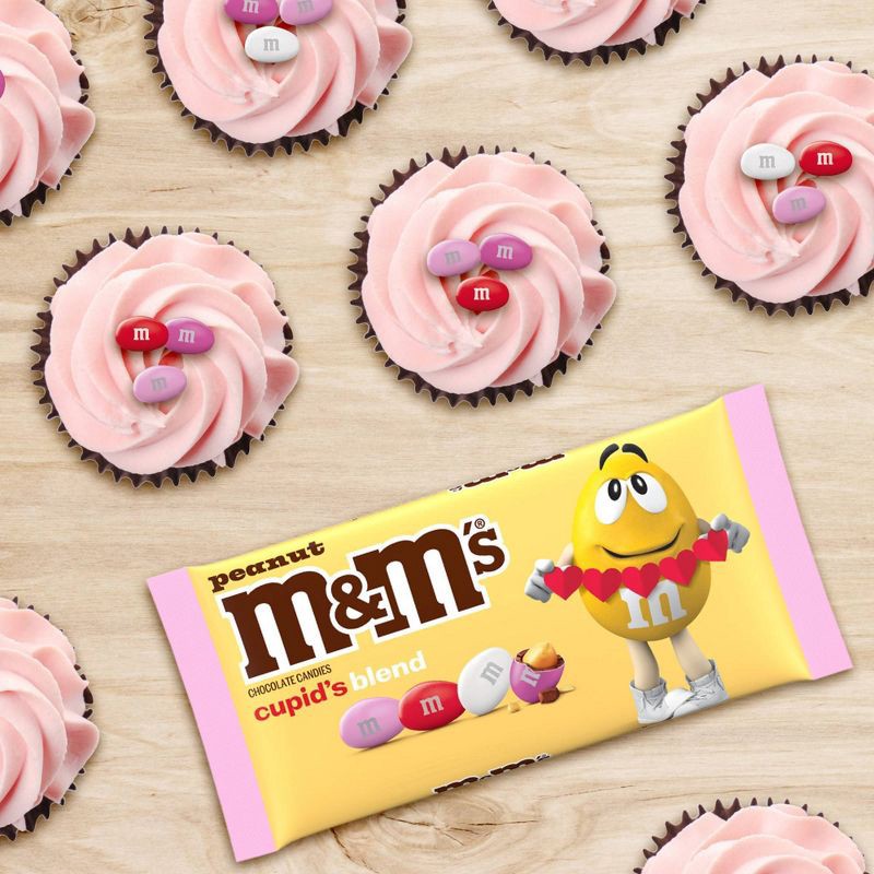 slide 5 of 11, M&M's Peanut Milk Chocolate Valentine's Day Candy Assortment Bag, Red, Pink and White Candies - 10oz, 10 oz