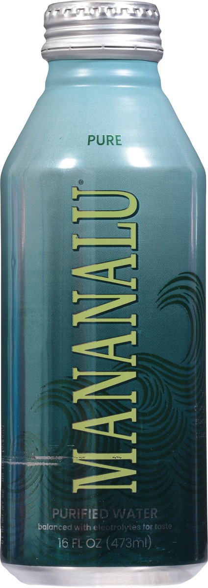 slide 8 of 9, Mananalu Purified Water 16 fl oz, 16 fl oz