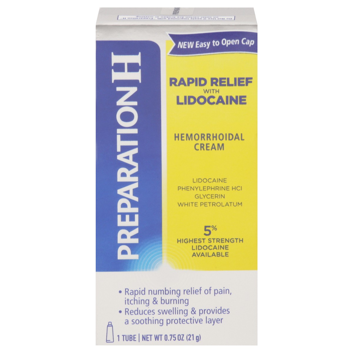 slide 1 of 9, Preparation H Hemorrhoidal Cream 1 ea, 1 ct