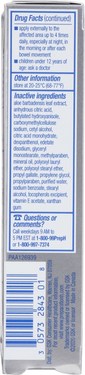 slide 7 of 9, Preparation H Hemorrhoidal Cream 1 ea, 1 ct