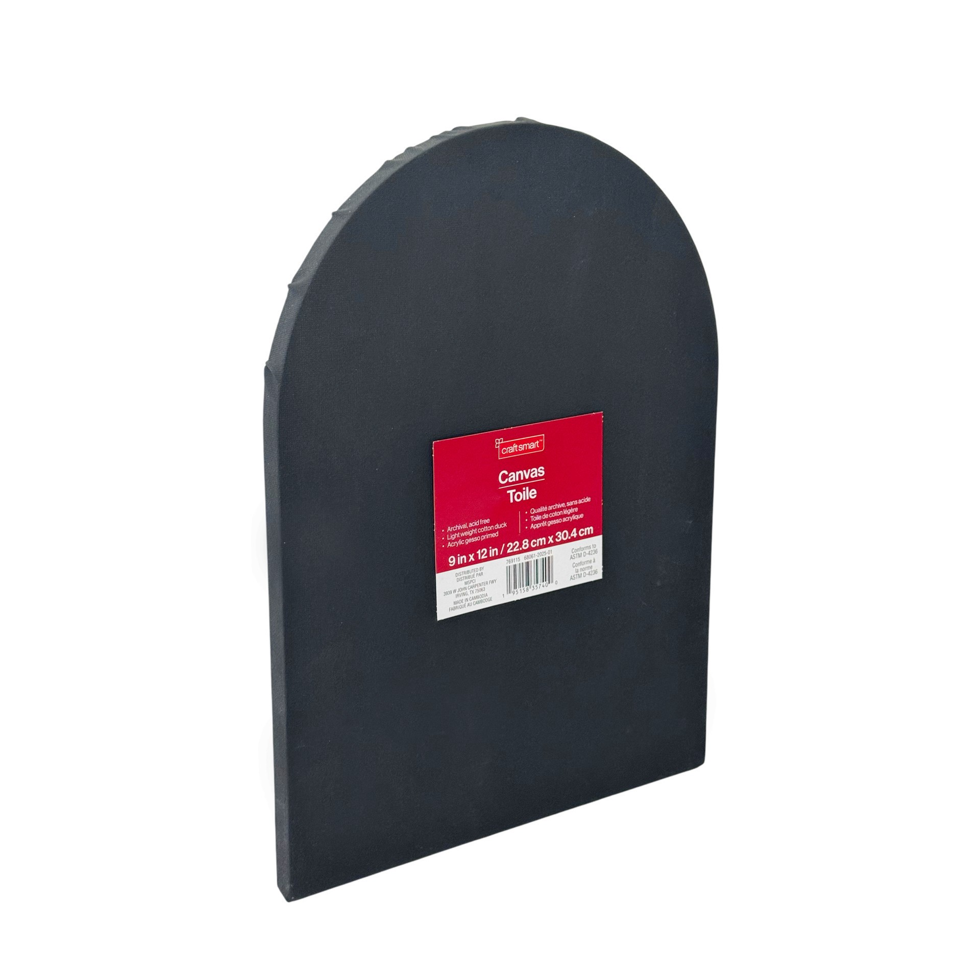 slide 4 of 5, 9" X 12" Arch Cotton Duck Canvas By Craft Smart, 9 in x 12 in