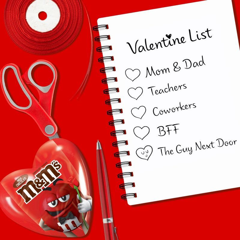 slide 3 of 8, M&M's Valentine's Milk Chocolate Heart Fun Size - 0.93oz, 0.93 oz