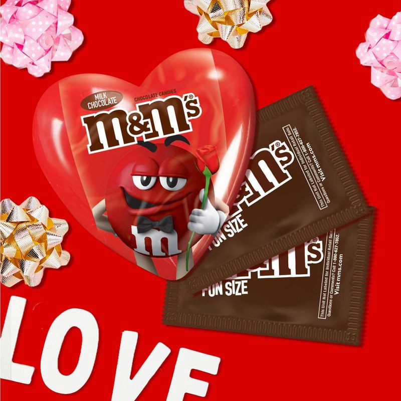 slide 4 of 8, M&M's Valentine's Milk Chocolate Heart Fun Size - 0.93oz, 0.93 oz