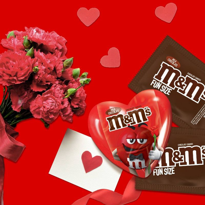 slide 6 of 8, M&M's Valentine's Milk Chocolate Heart Fun Size - 0.93oz, 0.93 oz