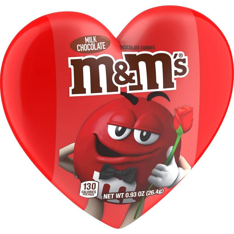 slide 7 of 8, M&M's Valentine's Milk Chocolate Heart Fun Size - 0.93oz, 0.93 oz