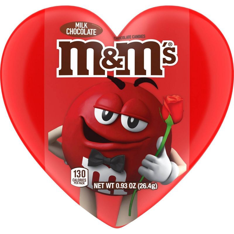 slide 1 of 8, M&M's Valentine's Milk Chocolate Heart Fun Size - 0.93oz, 0.93 oz