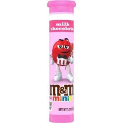 M&M's Valentine's Day Milk Chocolate Candies Minis Candy Valentine Tube - 1.77oz