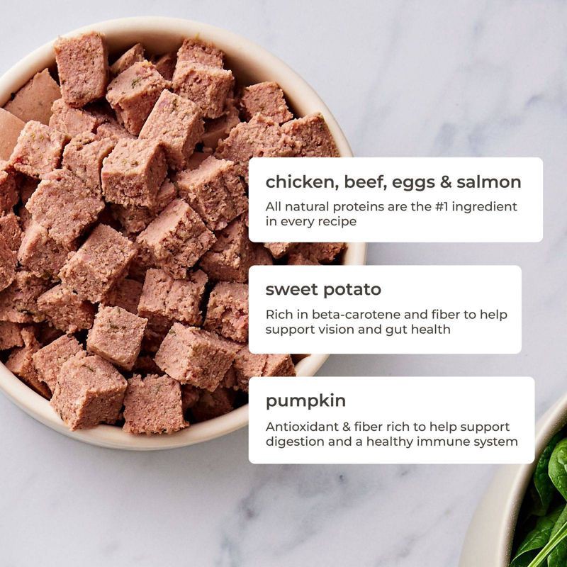 slide 3 of 5, Freshpet Select Grain Free Small Dog Multi-Protein with Seafood and Sweet Potato Recipe Refrigerated Wet Dog Food - 1lb, 1 lb