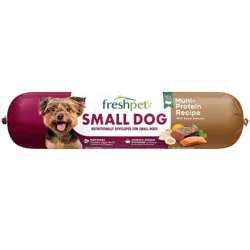 Freshpet Select Grain Free Small Dog Multi-Protein with Seafood and Sweet Potato Recipe Refrigerated Wet Dog Food - 1lb