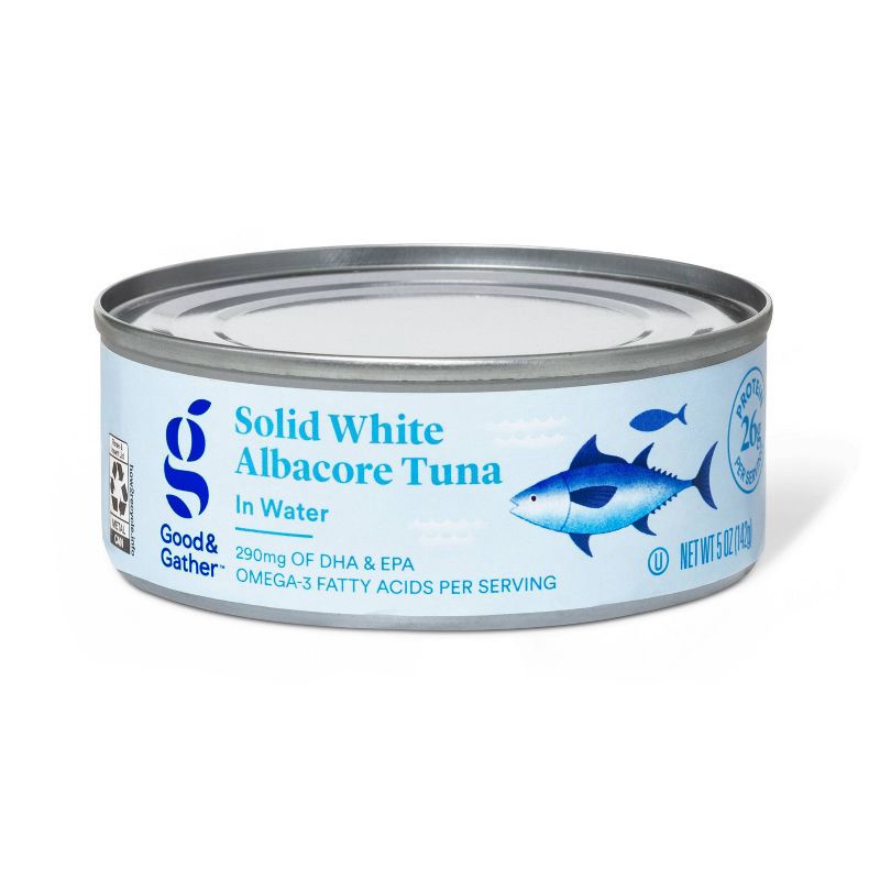slide 1 of 2, Solid White Tuna in Water - 5oz - Good & Gather™, 5 oz