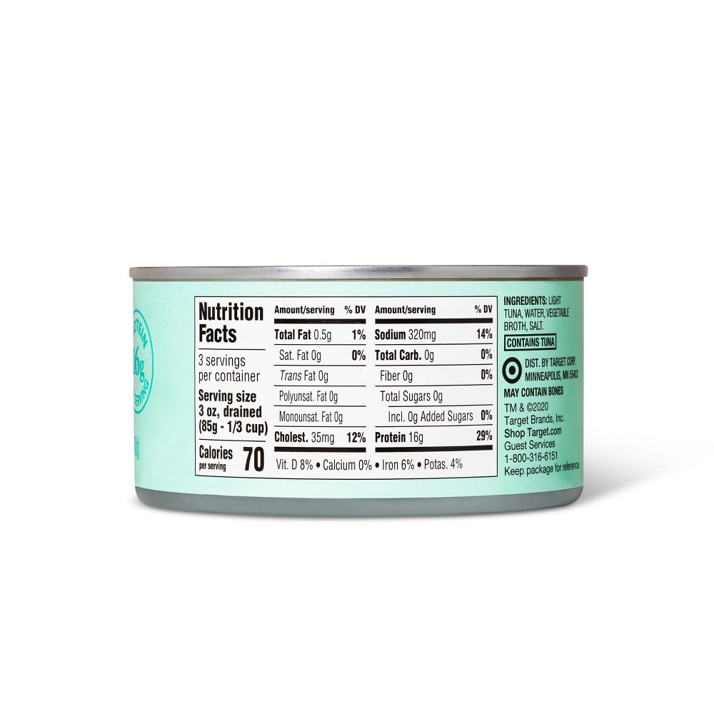 slide 2 of 2, Chunk Light Tuna in Water - 12oz - Good & Gather, 12 oz