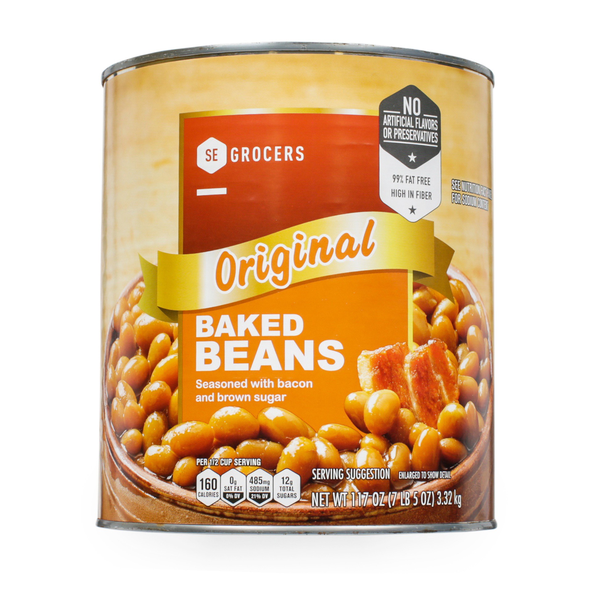 slide 1 of 1, SE Grocers Baked Beans - 117 oz, 117 oz