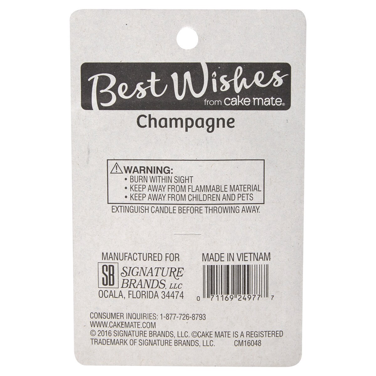 slide 5 of 5, Best Wishes Candles by Cake Mate Champagne bottle, 6 ct