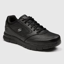 S Sport By Skechers Men's Brise Slip Resistant Sneakers - Black 8: Lace Up, Cushioned Insole, Non Skid Tread
