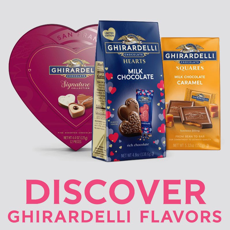 slide 2 of 6, Ghirardelli Valentine's Milk Chocolate Hearts Bag - 4.8oz, 4.8 oz