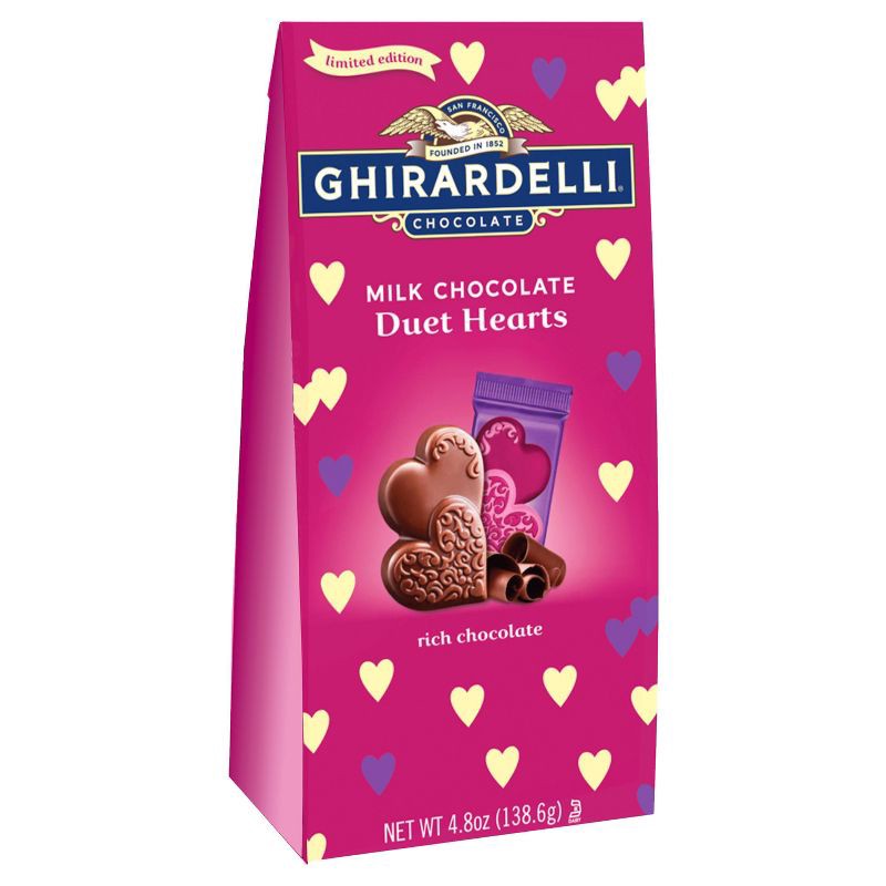 slide 1 of 3, Ghirardelli Valentine's Milk Chocolate Hearts Bag - 4.8oz, 4.8 oz