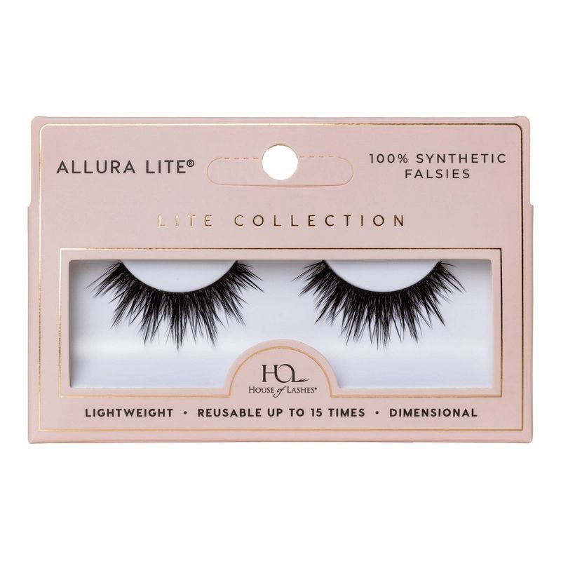 slide 1 of 2, House of Lashes Allura Lite Soft Volume 100% Cruelty-Free Faux Mink Fibers False Eyelashes - 1pr, 1 ct