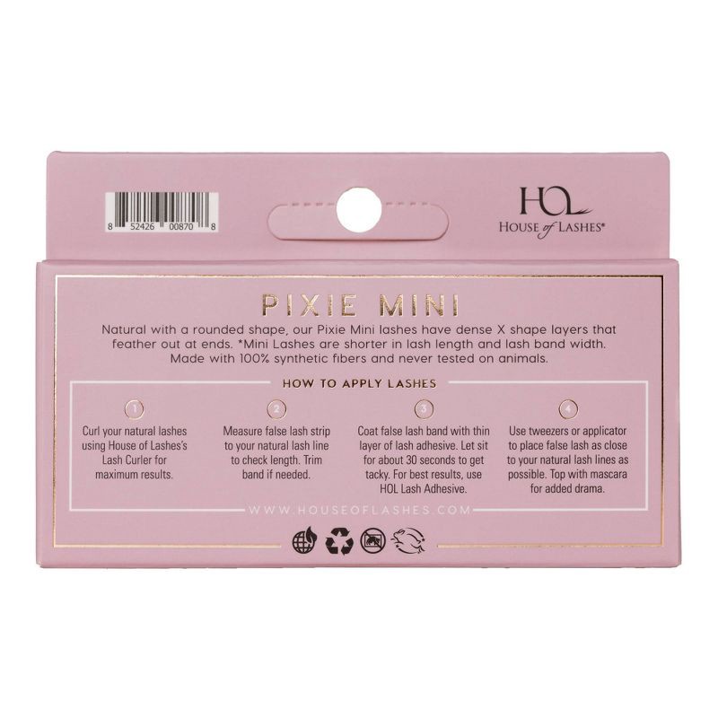 slide 2 of 2, House of Lashes Pixie Mini Soft Volume 100% Cruelty-Free Faux Mink Fibers False Eyelashes - 1pr, 1 ct