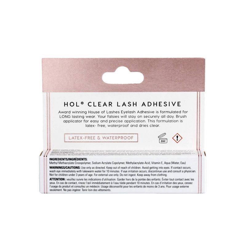 slide 2 of 3, House of Lashes Eyelash Adhesive - Clear Glue - 0.13oz, 0.13 fl oz