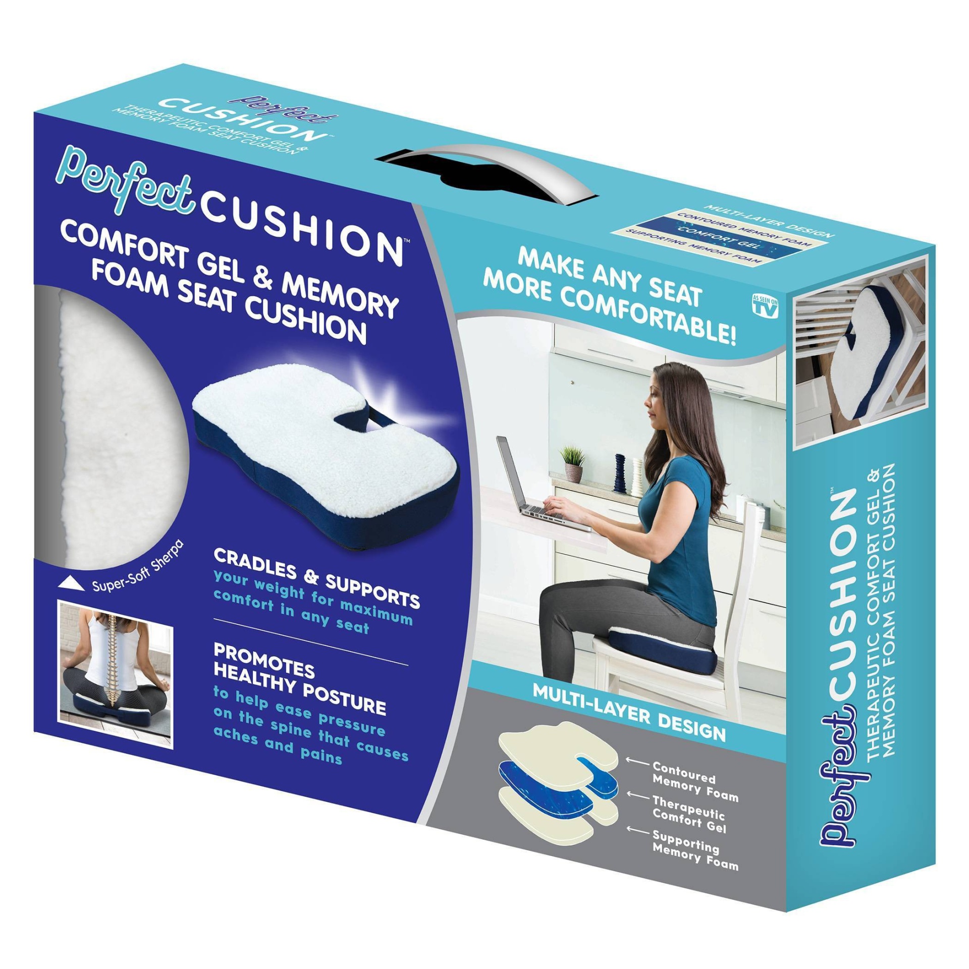 Memory Foam Seat Cushion - As Seen on TV