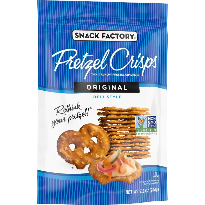 slide 7 of 9, Snack Factory Original Pretzel Crisps - 7.2oz, 7.2 oz