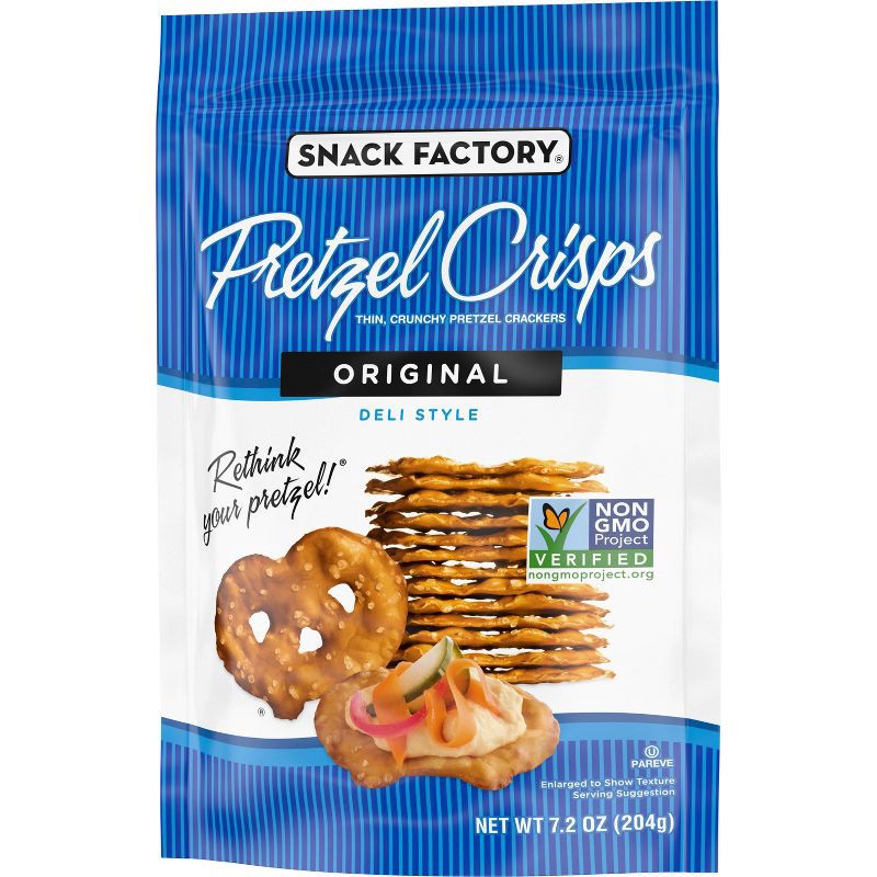 slide 8 of 9, Snack Factory Original Pretzel Crisps - 7.2oz, 7.2 oz