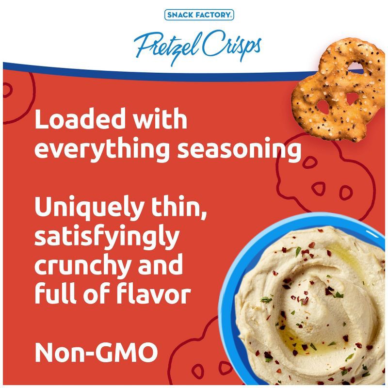 slide 11 of 11, Snack Factory Everything Pretzel Crisps - 7.2oz, 7.2 oz