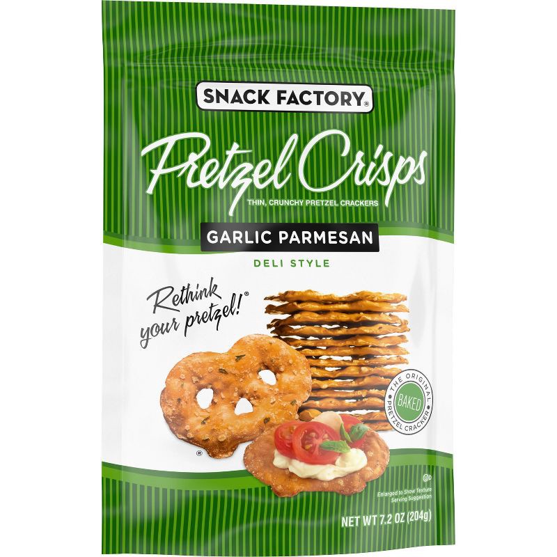 slide 6 of 12, Snack Factory Garlic Parmesan Pretzel Crisps - 7.2oz, 7.2 oz
