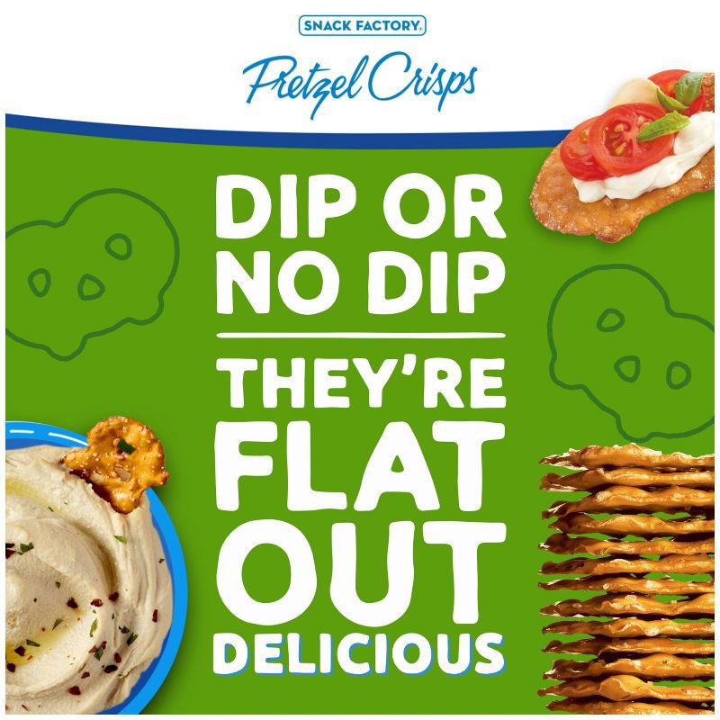 slide 11 of 12, Snack Factory Garlic Parmesan Pretzel Crisps - 7.2oz, 7.2 oz