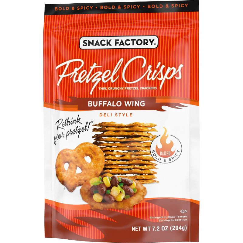 slide 7 of 11, Snack Factory Buffalo Wing Pretzel Crisps - 7.2oz, 7.2 oz