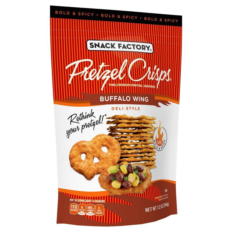 slide 8 of 11, Snack Factory Buffalo Wing Pretzel Crisps - 7.2oz, 7.2 oz