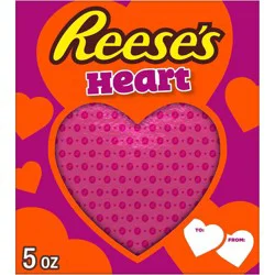 Reese's Valentine's Day Peanut Butter Solid Heart Candy Gift Box - 5oz