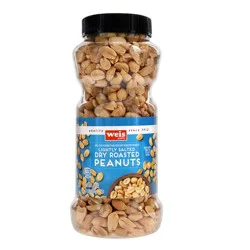 Weis Quality Lightly Salted Dry Roasted Peanuts