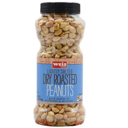 Weis Quality Lightly Salted Dry Roasted Peanuts
