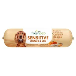 Freshpet Select Roll Sensitive Stomach & Skin Chicken Recipe Refrigerated Wet Dog Food - 1.5lbs