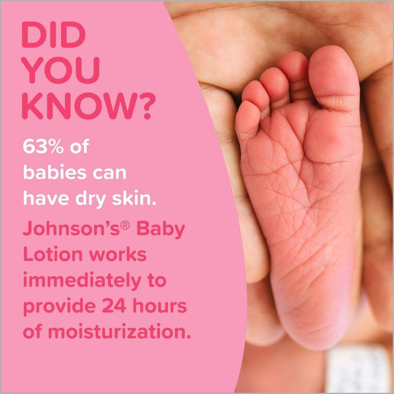 slide 3 of 7, Johnson's Moisturizing Mild Pink Baby Body Lotion, Coconut Oil for Delicate Skin, Hypoallergenic - 3.4 fl oz, 3.4 fl oz