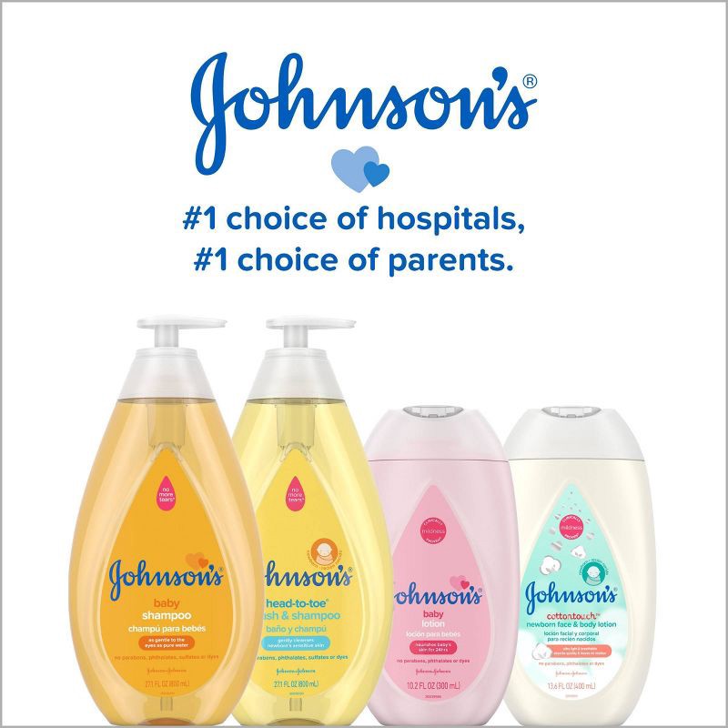 slide 7 of 7, Johnson's Moisturizing Mild Pink Baby Body Lotion, Coconut Oil for Delicate Skin, Hypoallergenic - 3.4 fl oz, 3.4 fl oz