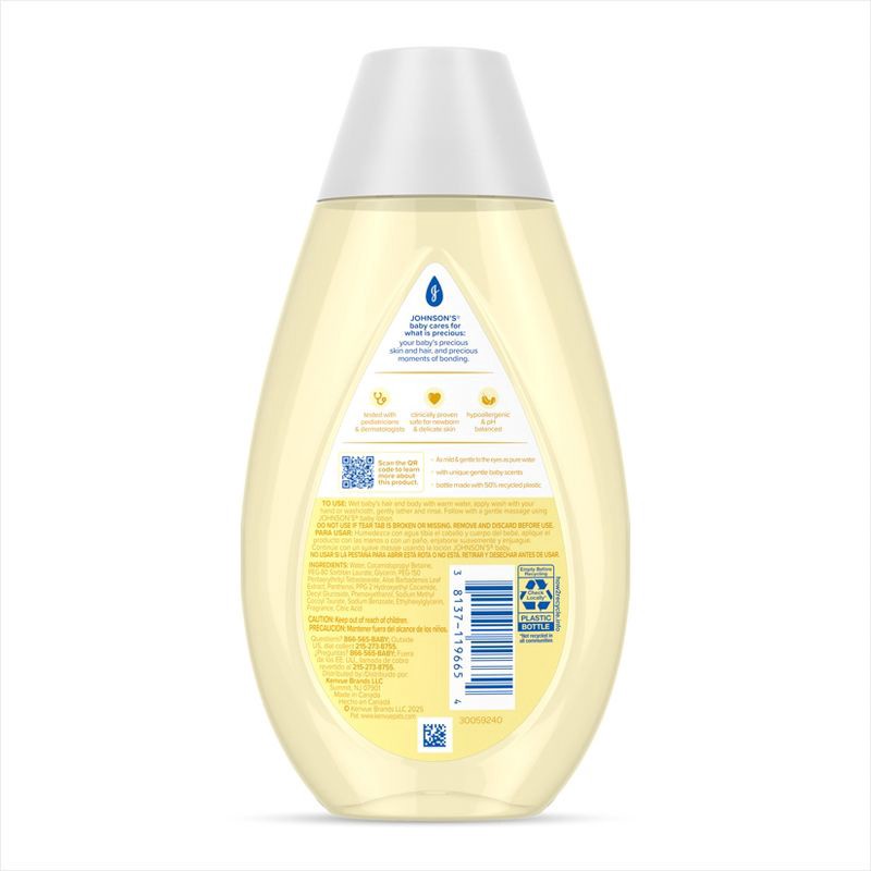 slide 2 of 8, Johnson's Head-To-Toe Gentle Baby Body Wash & Shampoo, Travel Size - 3.4 fl oz, 3.4 fl oz