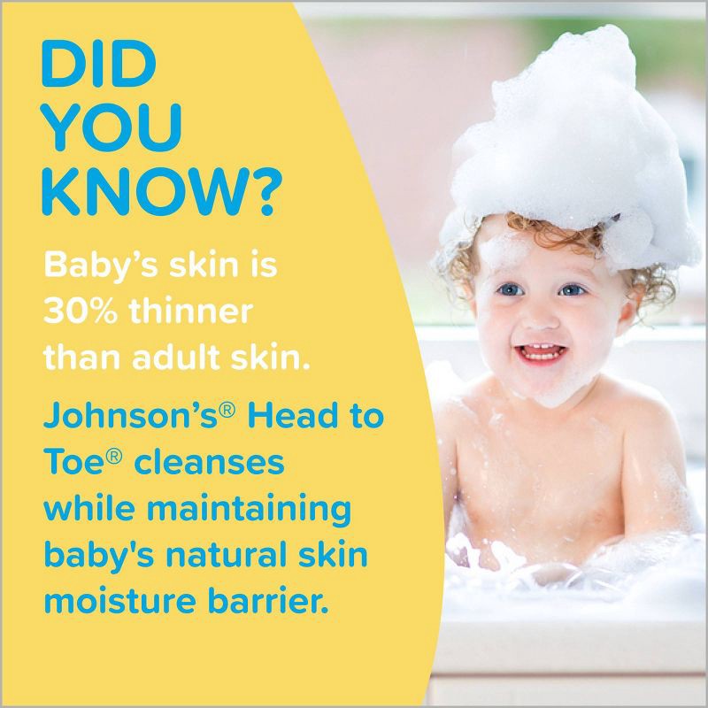 slide 4 of 8, Johnson's Head-To-Toe Gentle Baby Body Wash & Shampoo, Travel Size - 3.4 fl oz, 3.4 fl oz