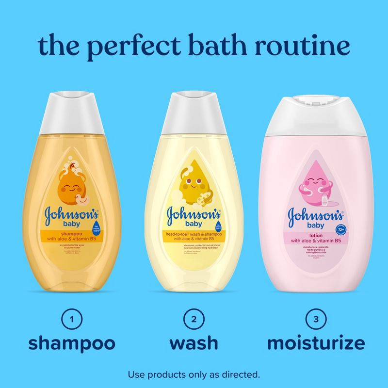 slide 8 of 8, Johnson's Head-To-Toe Gentle Baby Body Wash & Shampoo, Travel Size - 3.4 fl oz, 3.4 fl oz