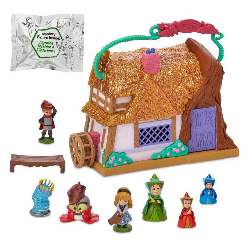 slide 2 of 3, Disney Animators' Collection Littles Sleeping Beauty Aurora Cottage Playset, 1 ct